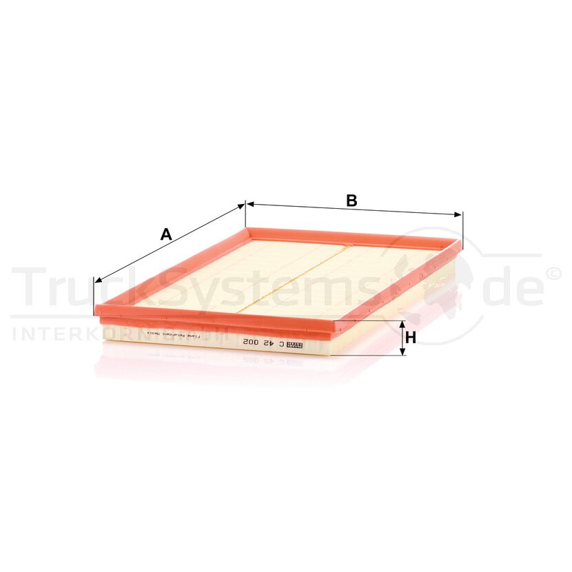 MANN-FILTER Luftfilter C 42 002 - C42002 für 651 090 00 51