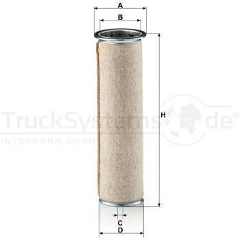 MANN-FILTER Sekundärluftfilter CF 1122 - CF1122...
