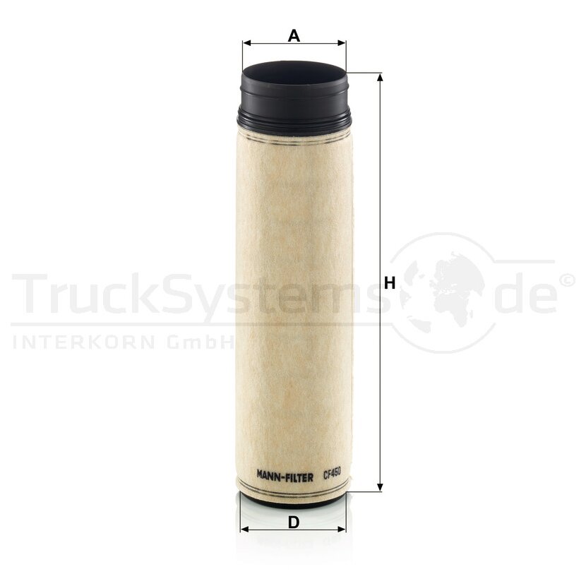 MANN-FILTER Sekundärluftfilter CF 450 - CF450 für AL174812