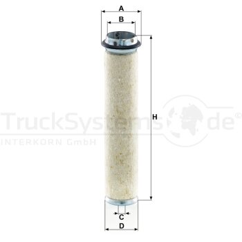 MANN-FILTER Sekundärluftfilter CF 700 - CF700...