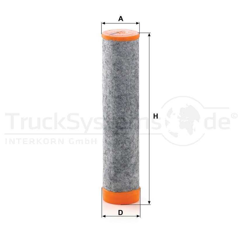 MANN-FILTER Sekundärluftfilterelement Durchmesser65mm H: 282mm - CF7001