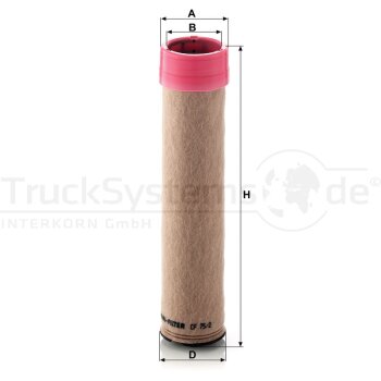 MANN-FILTER Sekundärluftfilter CF 75/2 - CF75/2...