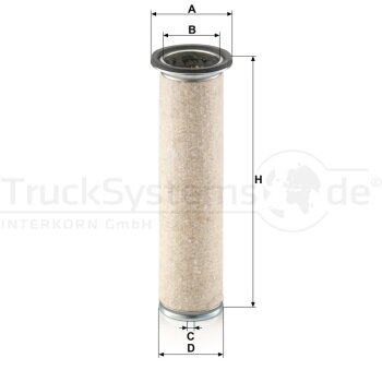 MANN-FILTER Sekundärluftfilter CF 840 - CF840...