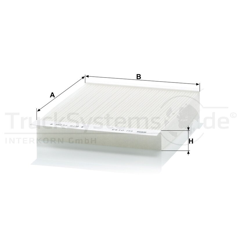 MANN-FILTER Filter, Innenraumluft CU 2143 - CU2143 für 93264982