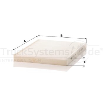 MANN-FILTER Filter, Innenraumluft CU 27 004 - CU27004...