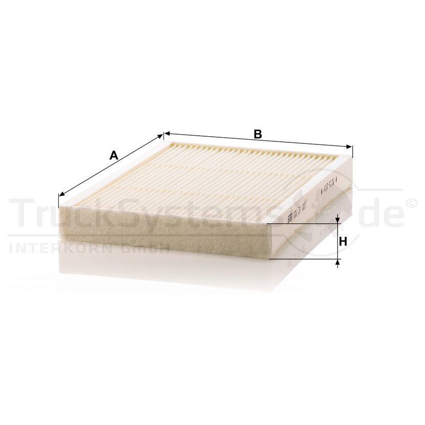 MANN-FILTER Filter, Innenraumluft CU 31 001 - CU31001 für 23515118