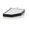 MANN-FILTER Filter, Innenraumluft CU 32 002 - CU32002 für 000 830 96 18
