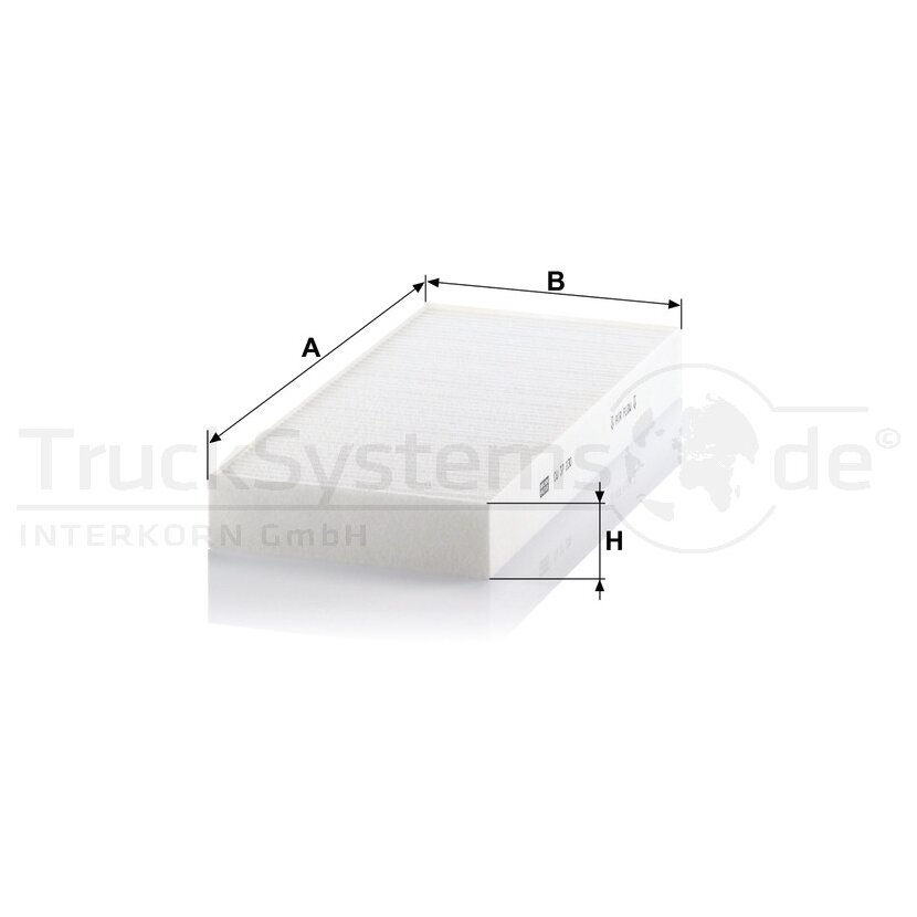 MANN-FILTER Filter, Innenraumluft CU 37 230 - CU37230 für 85.61950-0025