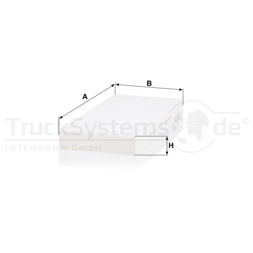 MANN-FILTER Filter, Innenraumluft CU 40 110 - CU40110 für 81.61910-0010