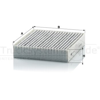 MANN-FILTER Filter, Innenraumluft CUK 1830 - CUK1830...