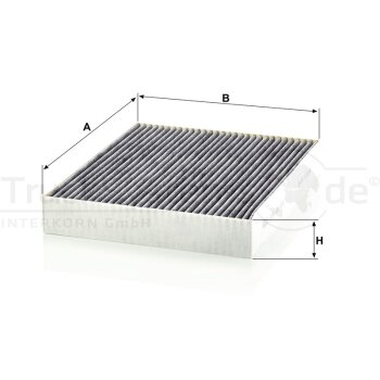 MANN-FILTER Innenraumfilterelement Aktivkohle - CUK28001