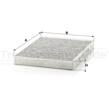 MANN-FILTER Filter, Innenraumluft CUK 2842 - CUK2842...