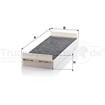MANN-FILTER Filter, Innenraumluft CUK 4795 - CUK4795...