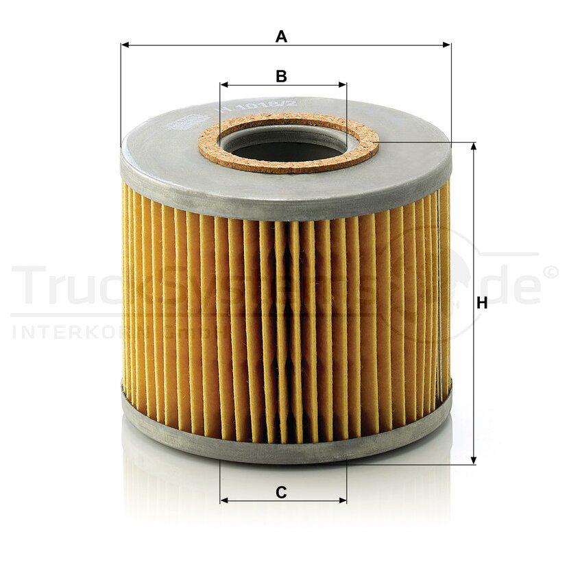 MANN-FILTER Ölfilter H 1018/2 n - H1018/2n für 153 1692