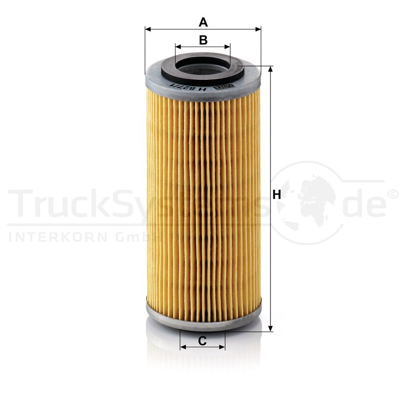 MANN-FILTER Ölfilter H 827/1 n - H827/1n für 711 0408