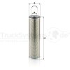 MANN-FILTER Filter, Arbeitshydraulik H 9005 - H9005 für F916100490010