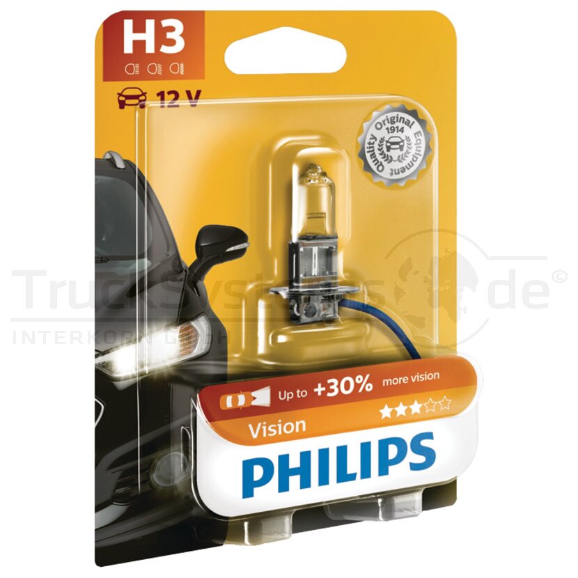 PHILIPS Halogenlampe H3 12V 55 W  - 12336PRB1