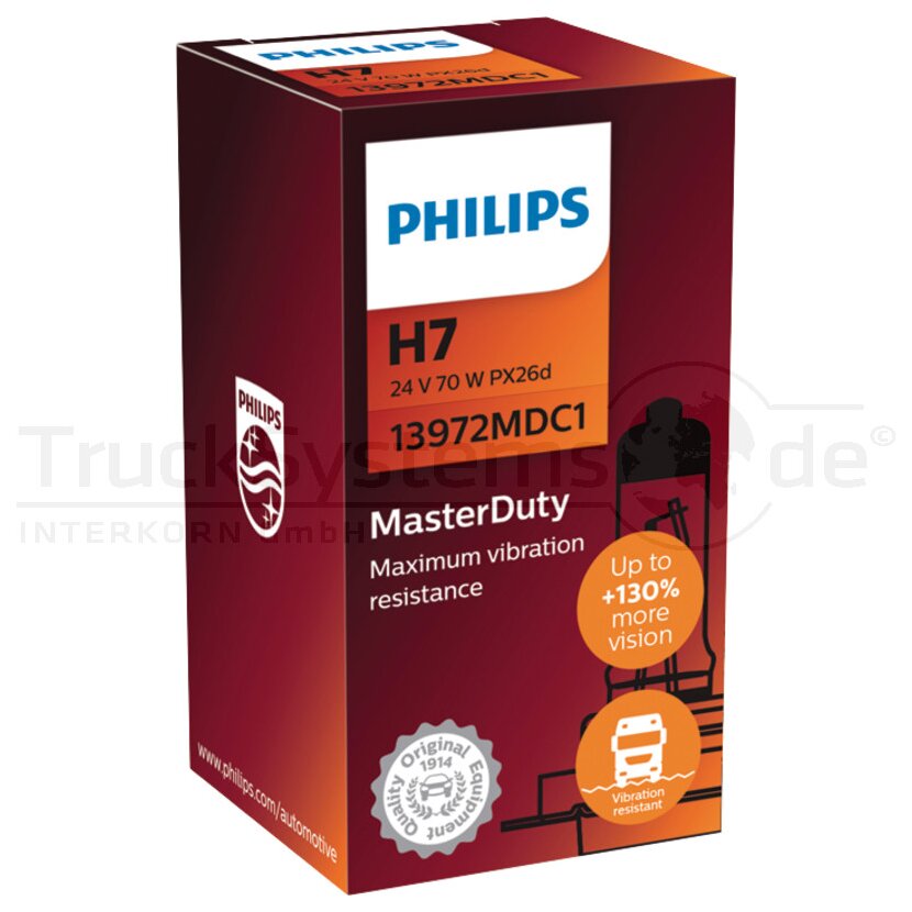 PHILIPS Halogenlampe H7 24V 13972MDC1 MasterDuty
