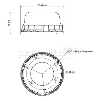Rundumleuchte LED Volt   - 21.50.L35.308 - 2XD011557101 -...
