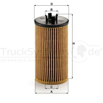 MANN-FILTER Ölfilter HU 612/2 x - HU612/2x für...