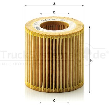 MANN-FILTER Ölfilter HU 710 x - HU710x für 03D...
