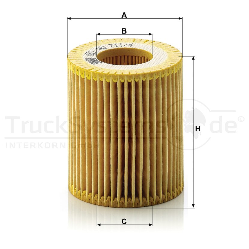 MANN-FILTER Ölfilter HU 711/4 x - HU711/4x für 55189320