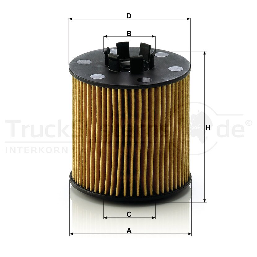 MANN-FILTER Ölfilter HU 712/6 x - HU712/6x für 03C 115 562
