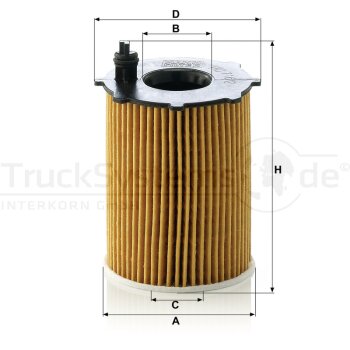 MANN-FILTER Ölfilter HU 716/2 x - HU716/2x für...
