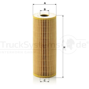 MANN-FILTER Ölfilter HU 727/1 x - HU727/1x für...