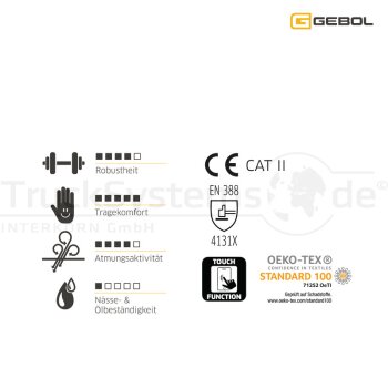 GEBOL Handschuh Multi Flex Touch Gr. 8  - 70 92 76_T -...