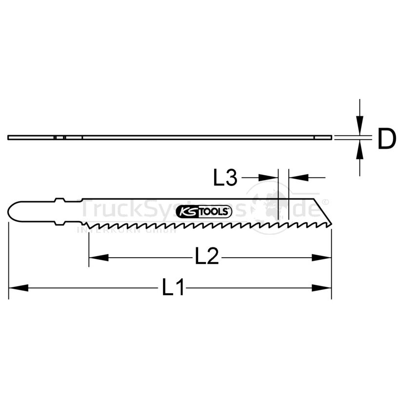 KS TOOLS Bi-Metall-Stichsägeblatt  - 129.31135F - 12931135F