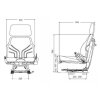 GRAMMER Traktor Sitz Universo Basic PVC - 140578 - MSG 44/520