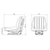GRAMMER Traktorsitz DS 44/1B Vario mit Konsole - 2052165 - DS44