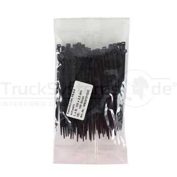 Kabelbinder 100 x 2 5mm schwarz  - K-100M-B -...