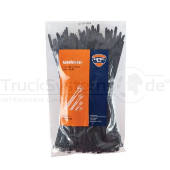 Kabelbinder 200 x 4 5mm schwarz  - K-200S-B -...