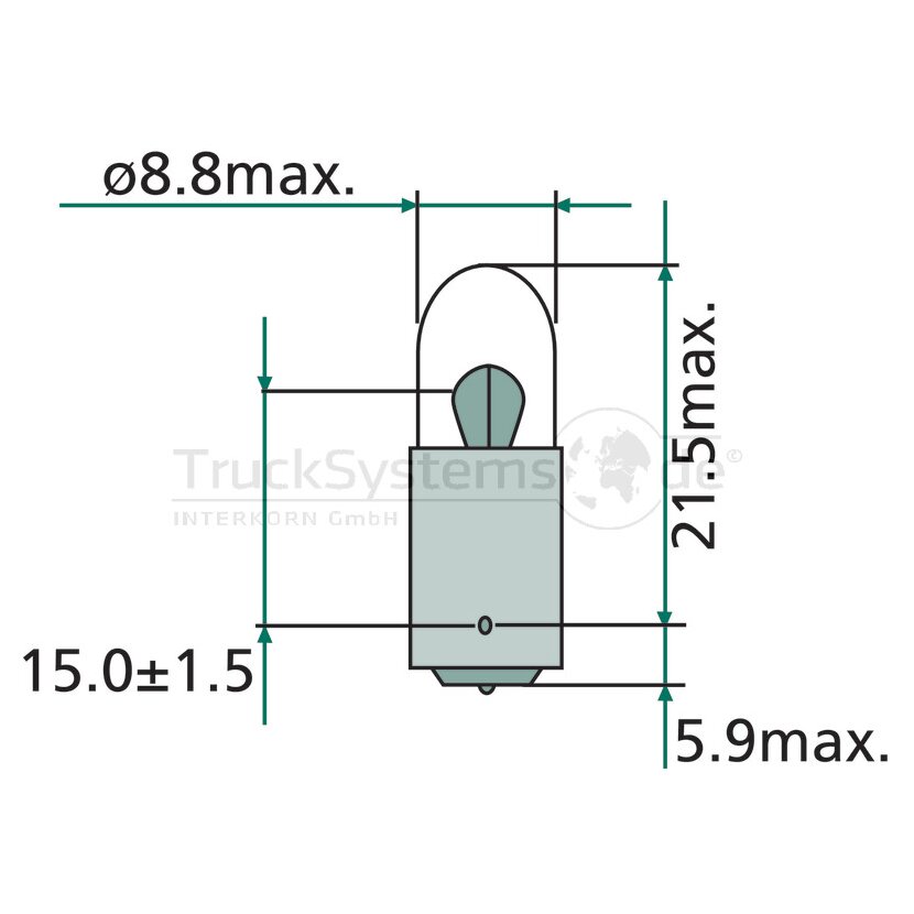 Kugellampe 24V 04W   - 13929MABCP - 8GP002067241