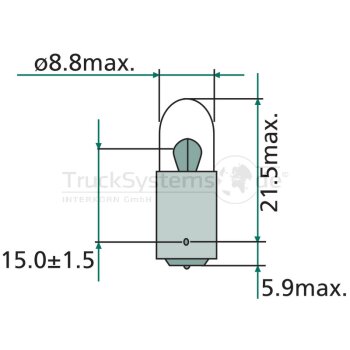 Kugellampe 24V 04W   - 13929MABCP - 8GP002067241