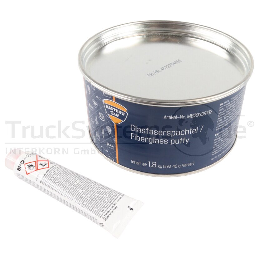Glasfaserspachtel inklusive Härter 1 8 kg  - N1235  (Einzeldosen) - 127.974 - N1235(Einzeldosen)