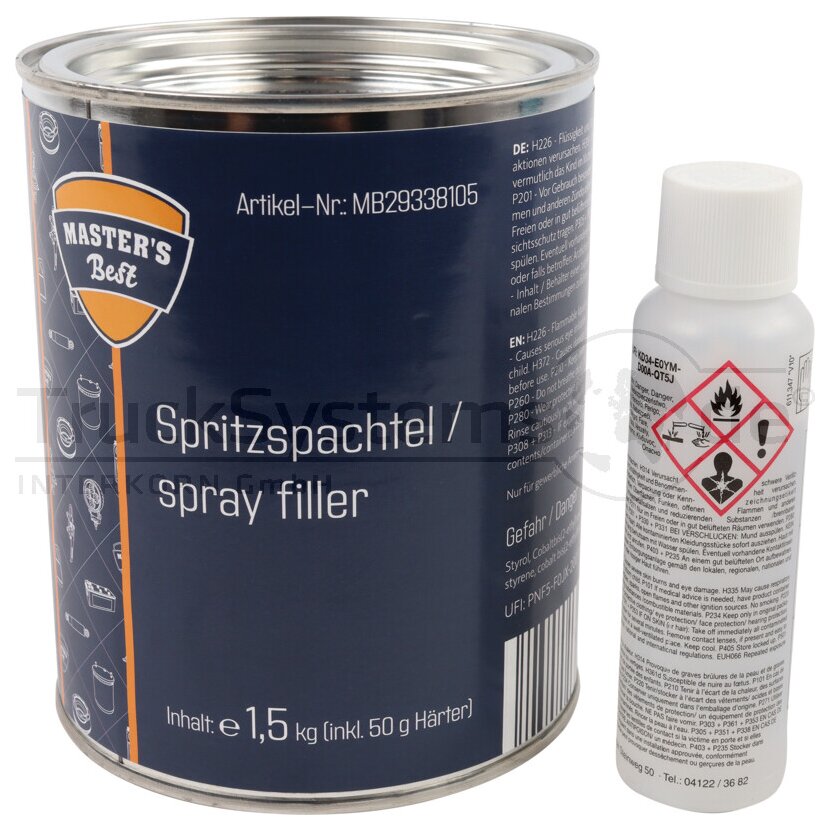 Spritz-Spachtel inklusive Härter 1 2 kg  - N1201 - 127.978