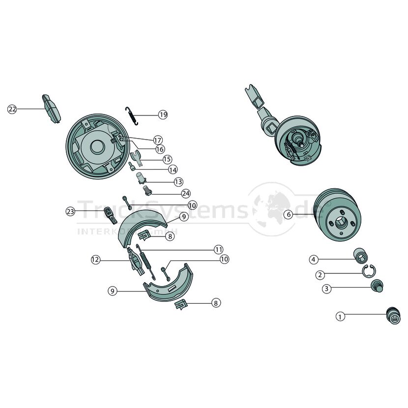 AL-KO Bremsbackenteilekit S3006-7 RASK 300x60  - 4018194