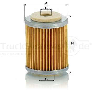 MANN-FILTER Kraftstofffilter P 609 - P609 für 201...