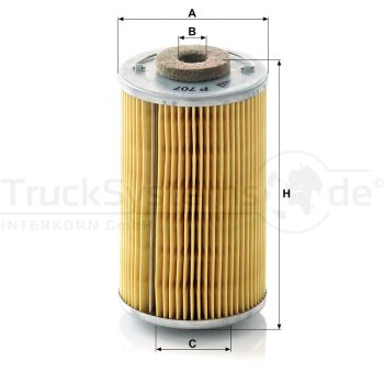 MANN-FILTER Kraftstofffilter P 707 x - P707x für...