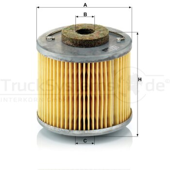 MANN-FILTER Kraftstofffilter P 715 - P715 für 128 9052