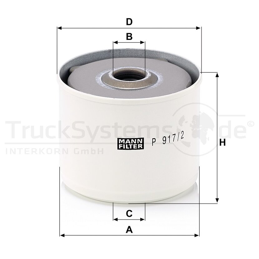 MANN-FILTER Kraftstofffilter P 917/2 x - P917/2x für 1 879 513