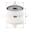 MANN-FILTER Kraftstofffilter P 917/2 x - P917/2x für 1 879 513