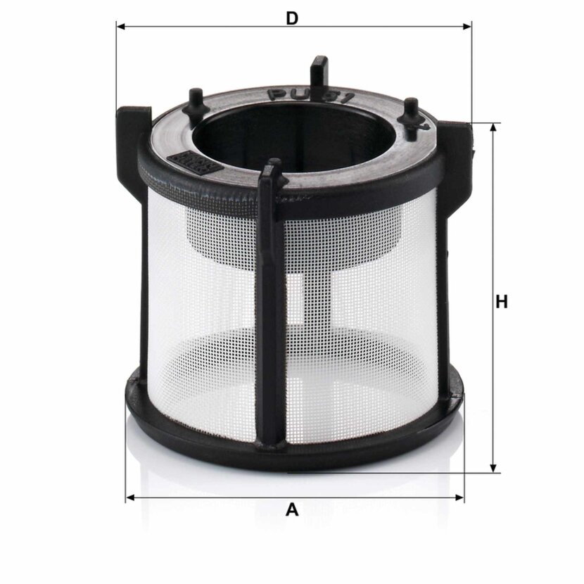 MANN-FILTER Kraftstofffilter MANN Durchmesser47mm H: 41mm - PU 51 X - PU51X