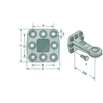 WAP Zugöse 50mm mit Flansch DIN 74053-50D1  -...