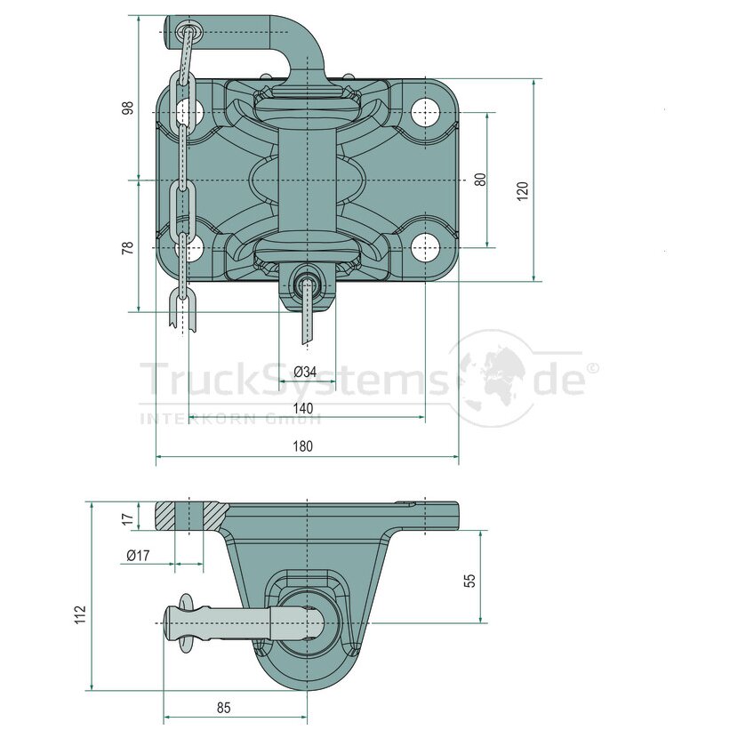 ROCKINGER Anhängekupplung 35mm Typ: RO 207  - RO207A45000
