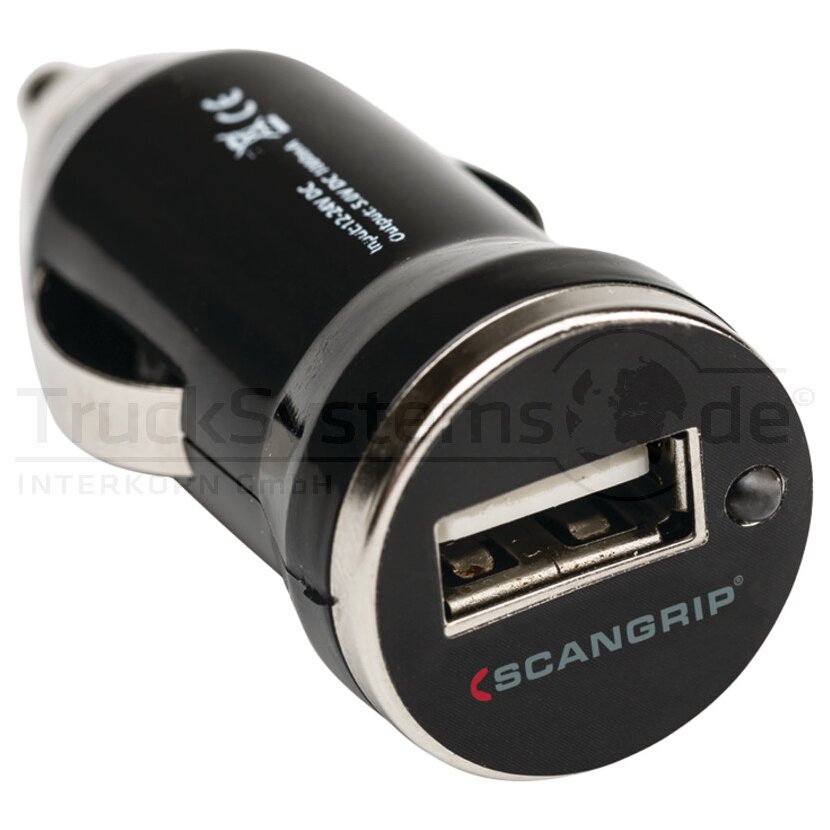 SCANGRIP USB Adapter 12-24V passend für Zigarettenanz. - 03.5301 - 035301