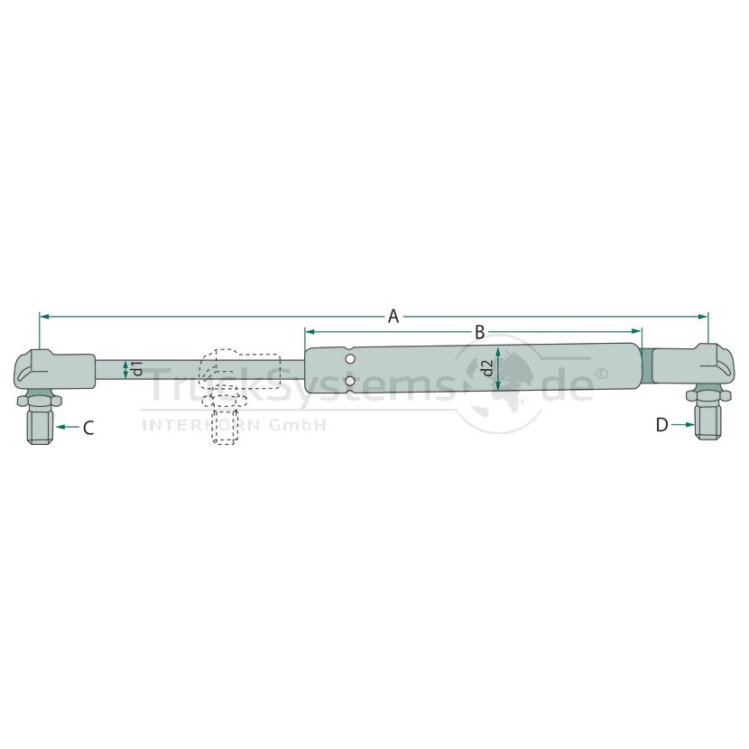 STABILUS Gasdruckdämpfer  - 094579